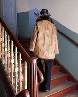 Stay cozy with our premium vintage 80s knitter optic jacket. With a real fur lining (except the sleeves) and collar, this jacket provides ultimate warmth!