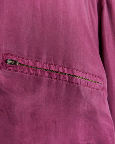 Vintage 80s burgundy / berry bomber silk jacket | S
