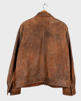 Say goodbye to the days of boring, new-and-shiny leather jackets! Get the good old vintages vibes with this used look 90s brown leather jacket that's already been through the ropes and just waiting to take you on a wild ride. Rock it with confidence! Please keep in mind that this vintage leather jacket has some flaws f.e last photos.