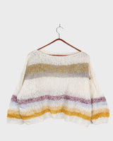 Experience the handmade goodness of our mohair spring/summer sweater! With its boxy cut and oversized fit, this sweater offers both style and comfort. Perfect for any season, this sweater is a must-have for any fashion-forward individual.