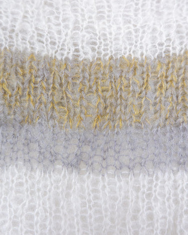 Experience the handmade goodness of our mohair spring/summer sweater! With its boxy cut and oversized fit, this sweater offers both style and comfort. Perfect for any season, this sweater is a must-have for any fashion-forward individual.