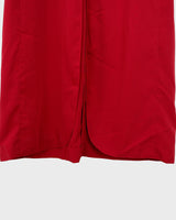 Score a two-for-one with this red 90s vintage gem! A lightweight spring coat that totally transitions to a slick dress when you put on f.e some cycling shorts. Take your transitional looks to the next level!