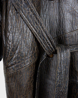 Who says vintage can't be wild? This coat is a bold and fierce statement piece! Don't settle for boring fashion - unleash your inner wild side with this unique and stylish leather coat!