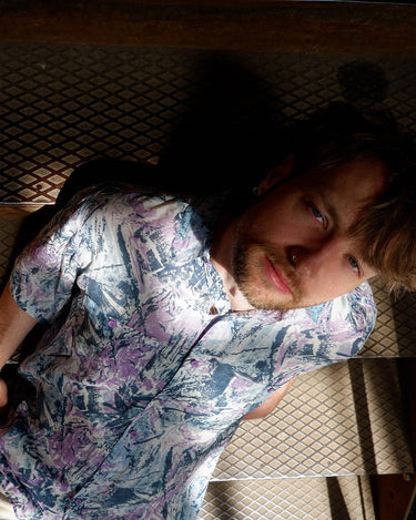 This crazy pattern light transparent short sleeve shirt isn't your regular shirt - this one is for everyone who celebrates the wild patterns vibes!