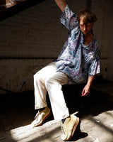 This crazy pattern light transparent short sleeve shirt isn't your regular shirt - this one is for everyone who celebrates the wild patterns vibes!