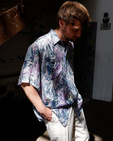 This crazy pattern light transparent short sleeve shirt isn't your regular shirt - this one is for everyone who celebrates the wild patterns vibes!