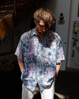 This crazy pattern light transparent short sleeve shirt isn't your regular shirt - this one is for everyone who celebrates the wild patterns vibes!