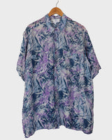 This crazy pattern light transparent short sleeve shirt isn't your regular shirt - this one is for everyone who celebrates the wild patterns vibes!