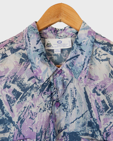 This crazy pattern light transparent short sleeve shirt isn't your regular shirt - this one is for everyone who celebrates the wild patterns vibes!