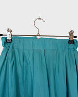 This is love at first sight. You'll fall for this vintage midi silk skirt in dreamy turquoise / light blue shading! Perfectly sized for XS. Please keep in mind that this skirt has some flaws such as rubbed material spot (last photo).