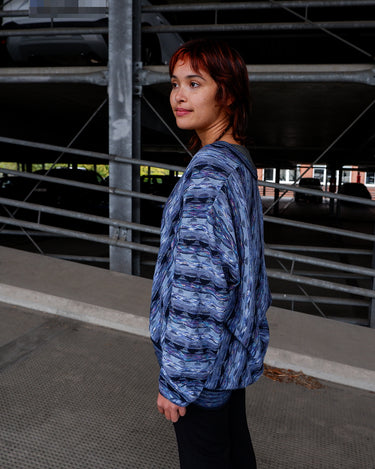 Vintage 80s MONTECHIARO by LORENZONI blue cardigan coogi style | L-XXL