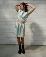 Look dreamy and take your '70s 80s vibes to the next level with this ultra lightweight, pastel checkered two-piece! Shine on, you little fairy!