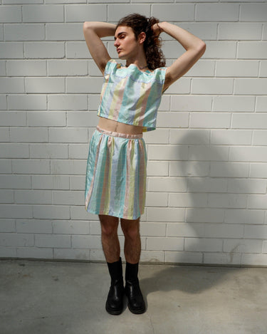 Look dreamy and take your '70s 80s vibes to the next level with this ultra lightweight, pastel checkered two-piece! Shine on, you little fairy!