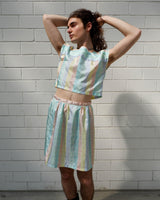 Look dreamy and take your '70s 80s vibes to the next level with this ultra lightweight, pastel checkered two-piece! Shine on, you little fairy!
