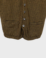 Time to class up your wardrobe with this vintage 90s checkered wool vest!