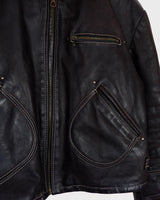 Upgrade your wardrobe with a real classic! The Premium Vintage 1957 Legendary Firenze leather jacket will elevate your style with its luxurious, waxy feel and deep, chocolate brown hue.