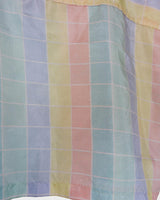 Look dreamy and take your '70s 80s vibes to the next level with this ultra lightweight, pastel checkered two-piece! Shine on, you little fairy!