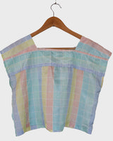 Look dreamy and take your '70s 80s vibes to the next level with this ultra lightweight, pastel checkered two-piece! Shine on, you little fairy!