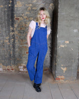 Embrace your love for denim with these vintage 70s denim overalls. Perfect for anyone who loves the classic blue denim look!