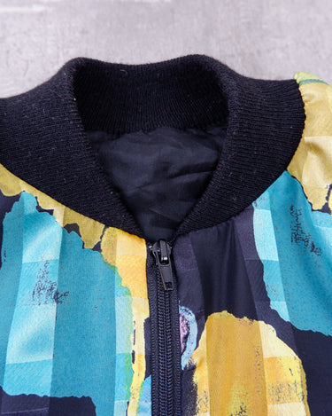 Vintage 90s colorful lightweight bomber jacket | M