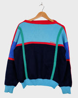 Feel the vibes of this Premium Rossignol Vintage 80s sweater! Featuring a u-form collar and a sweet blue-red color combo that's a perfect balance, it's sure to be the perfect go-to sweater. Get it before it's gone