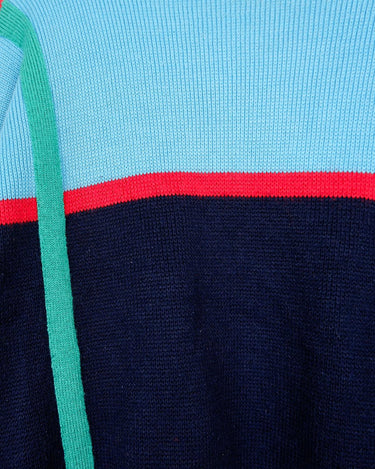 Feel the vibes of this Premium Rossignol Vintage 80s sweater! Featuring a u-form collar and a sweet blue-red color combo that's a perfect balance, it's sure to be the perfect go-to sweater. Get it before it's gone!