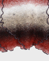This retro turtleneck takes you on a wild ride of hot reds, cool whites, and mellow browns for a preloved color combo.This retro turtleneck takes you on a wild ride of hot reds, cool whites, and mellow browns for a preloved color combo.