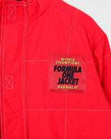 This vintage 90s bomber jacket (thin - recommend it for spring or early autumn) is the perfect choice for racing forward. With its lightweight nylon and insulated design, it's a classic for when you're on the go. Handcrafted with a dash of retro flair, this jacket will have you standing out from the pack!