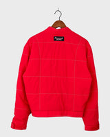 This vintage 90s bomber jacket (thin - recommend it for spring or early autumn) is the perfect choice for racing forward. With its lightweight nylon and insulated design, it's a classic for when you're on the go. Handcrafted with a dash of retro flair, this jacket will have you standing out from the pack!