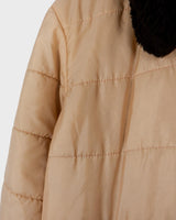 This '70s Vintage jacket is a reversible stunner, featuring a beige / brown flipside and a cozy faux fur collar. Throw it on for confidence look twice as nice - with half the effort!