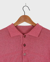 This vintage pink sweater is made from an ultrathin cotton mix, offering comfort and style in one. Please keep in mind, that two small holes at the right front side were repaired f.e last photo.