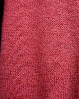 This vintage pink sweater is made from an ultrathin cotton mix, offering comfort and style in one. Please keep in mind, that two small holes at the right front side were repaired f.e last photo.