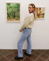 Slip into this cozy Premium Vintage 90s mohair superkid mix cable knit cardigan! Soft, furry and light transparent with a unique twist on a classic style, this cardigan is a must-have for any cable knit lovers!