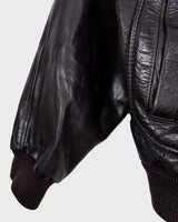 Take flight in style with our premium vintage 80s 90s Skott leather flight jacket. Made with the finest quality brown leather, this jacket is perfect for those looking to add some timeless style to their wardrobe.