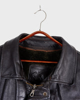 Take flight in style with our premium vintage 80s 90s Skott leather flight jacket. Made with the finest quality brown leather, this jacket is perfect for those looking to add some timeless style to their wardrobe.