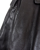 Take flight in style with our premium vintage 80s 90s Skott leather flight jacket. Made with the finest quality brown leather, this jacket is perfect for those looking to add some timeless style to their wardrobe.
