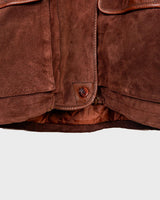 Get ready to slay in this vintage 80s hood coat! Made from brown-red leather and fake fur applications this coat is perfect for keeping you warm on those chilly days.