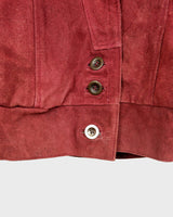 Are you a fan of 90s fashion? Look no further than our DEADSTOCK Vintage 90s burgundy leather jacket! Lined for warmth and style, this jacket is a must-have for any 90s enthusiast. Grab it now before it's gone for good!
