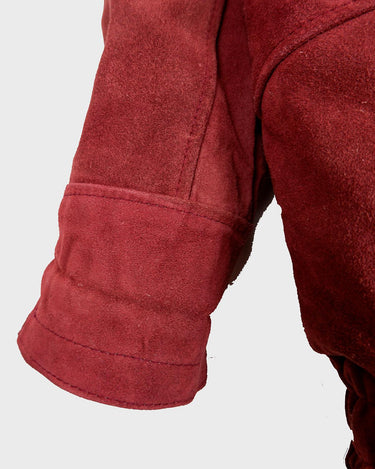 Are you a fan of 90s fashion? Look no further than our DEADSTOCK Vintage 90s burgundy leather jacket! Lined for warmth and style, this jacket is a must-have for any 90s enthusiast. Grab it now before it's gone for good!
