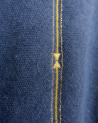 Add some shimmer to your wardrobe with this designer vintage Les copains blue turtlekneck sweater. Perfect for M to L sizes, this sweater will keep you cozy and stylish with its unique shimmering details. Say goodbye to boring sweaters and hello to one-of-a-kind fashion!