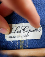 Add some shimmer to your wardrobe with this designer vintage Les copains blue turtlekneck sweater. Perfect for M to L sizes, this sweater will keep you cozy and stylish with its unique shimmering details. Say goodbye to boring sweaters and hello to one-of-a-kind fashion!