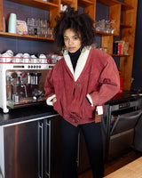 Are you a fan of 90s fashion? Look no further than our DEADSTOCK Vintage 90s burgundy leather jacket! Lined for warmth and style, this jacket is a must-have for any 90s enthusiast. Grab it now before it's gone for good!