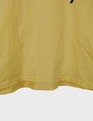 80s vintage yellow sleeveless cotton top.