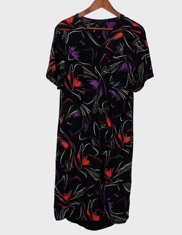 90s vintage floral maxi dress.