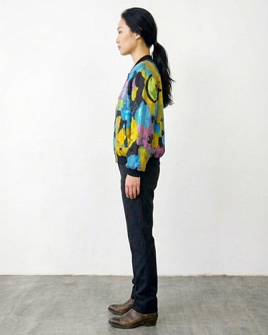 Vintage 90s colorful lightweight bomber jacket | M
