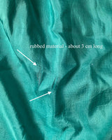 This is love at first sight. You'll fall for this vintage midi silk skirt in dreamy turquoise / light blue shading! Perfectly sized for XS. Please keep in mind that this skirt has some flaws such as rubbed material spot (last photo).