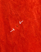 Introducing a special treat from the 70s - a fabulous vintage red dress made of Nikki material, so you know it's cozy!