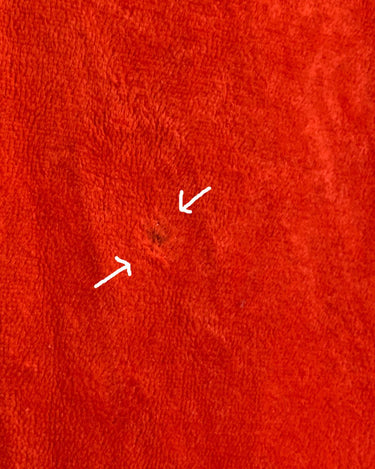 Introducing a special treat from the 70s - a fabulous vintage red dress made of Nikki material, so you know it's cozy!