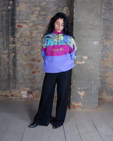 Vintage 80s 90s MAUNA KEA HAWAII colorful half zip fleece | S-L