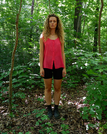 Vintage 90s pink silk top | S-L